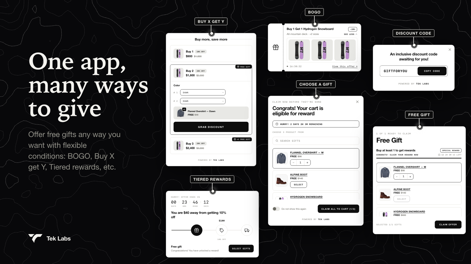 One app, many ways to give